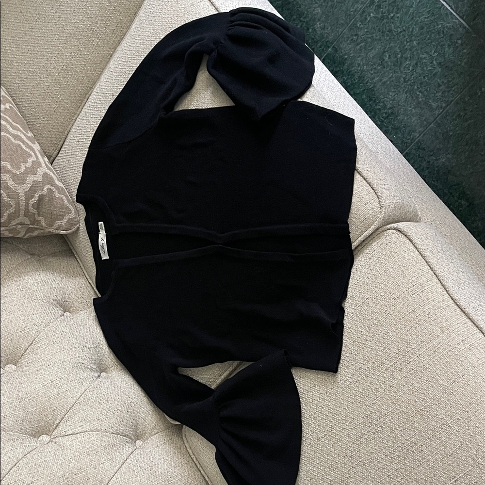 Eliza J Elegant Black Cardigan